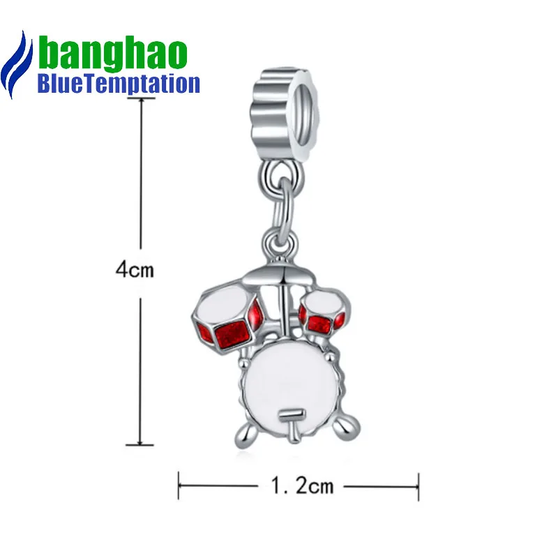 Wholesale DIY Fashion drum  Charm for making accessories for jewelry alloy pendants bracelets beads DGB1187