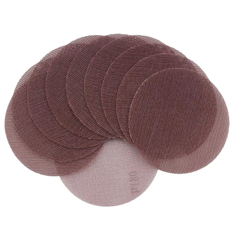 

10 Pcs Mesh Sanding Discs 125mm 180 Grit Hook and Loop Sanding Paper Dry Abrasive Discs for Sander Replacement Pads