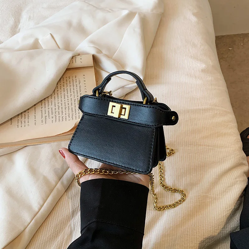 Double Sided Lock Chain Lipstick Bag Fashion Mini bag Small purse Designer Women's Bags Free Shipping Promotion