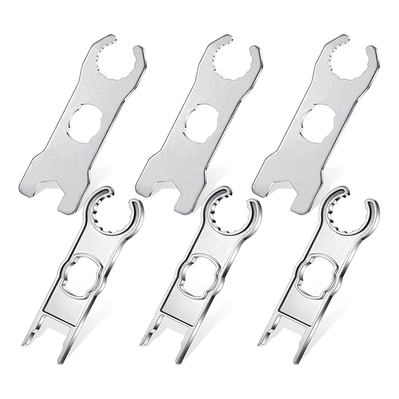 

TOP Metal Solar Panel Connector Tool Wrench Component Pv Solar Tool Cap Suit DIY Wrench Special Installation 3 Pair