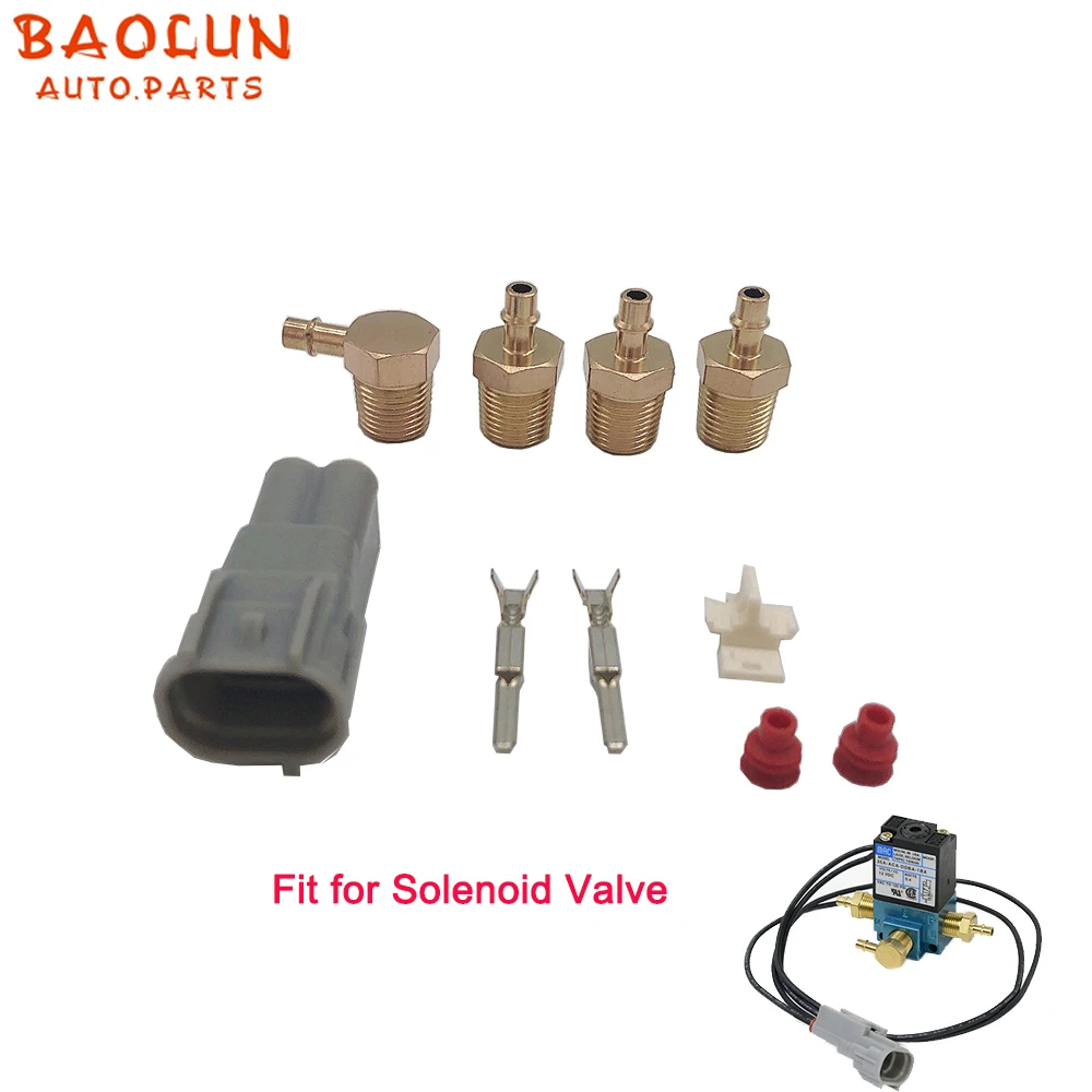 

BAOLUN Connectors for MAC 3 Port 5.4W Electronic Boost Control Solenoid Valve Kit DC12V