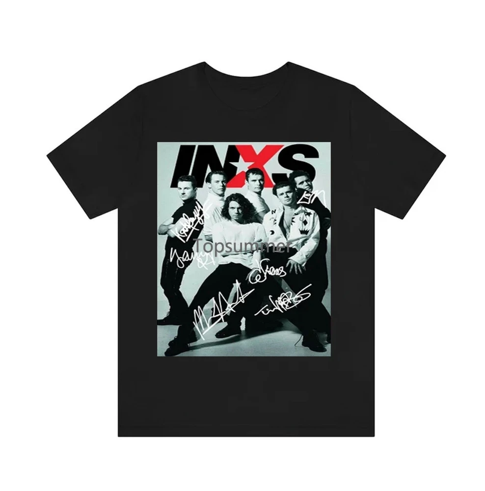 

Inxs Band Collage Signature Black Men T Shirt S-4Xl Short Sleeve Cg296