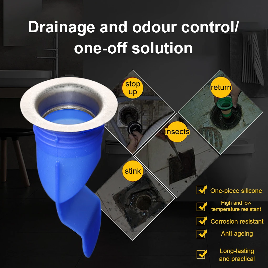 

Floor Drain Core Detachable Replacing Indoor House Kitchen Sewer Sink Stopper Hair Catcher Pest Repeller Filter