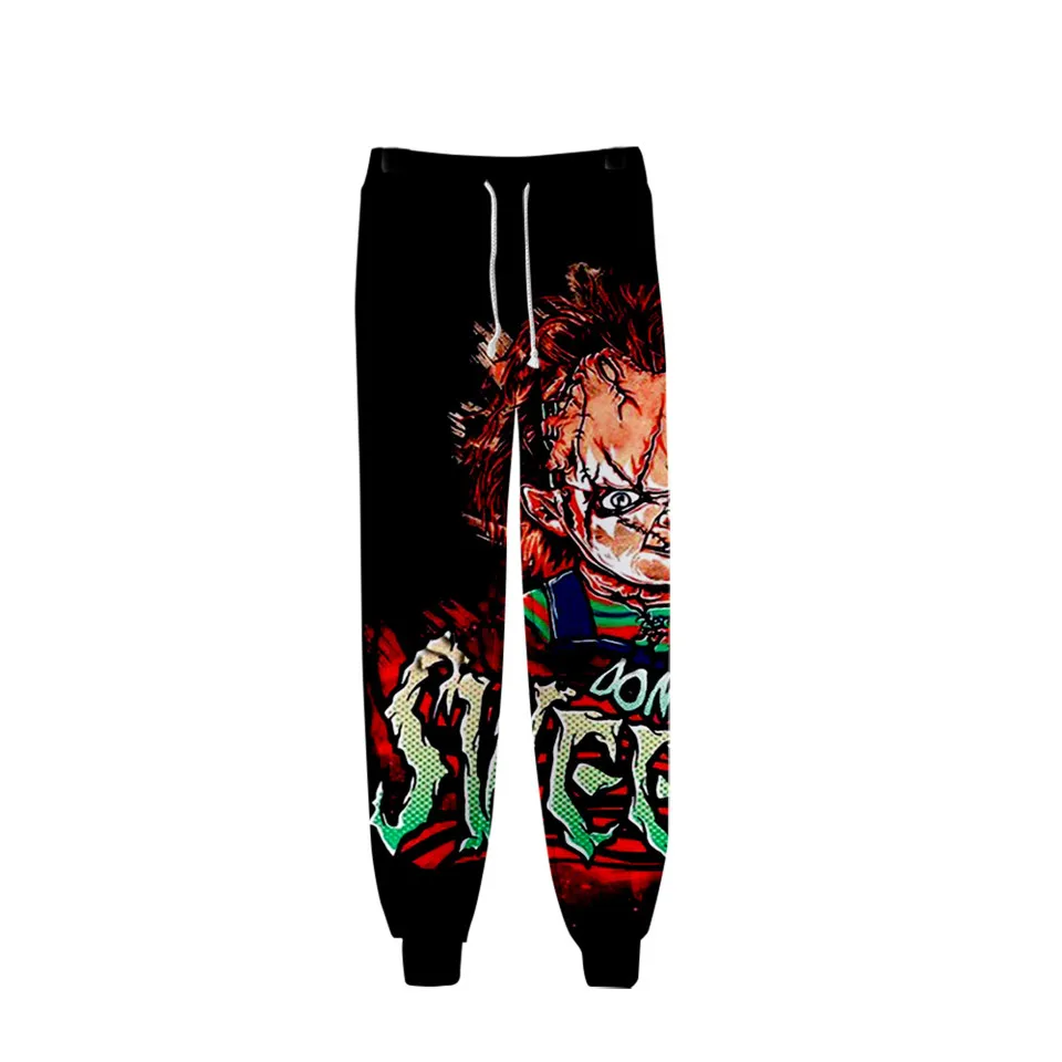 

New Pants Seed Of Chucky Sweatpants Men Fitness 3D Printed Ghost Doll Joggers High Street Harem Pants Horror Movie Men's Trouser