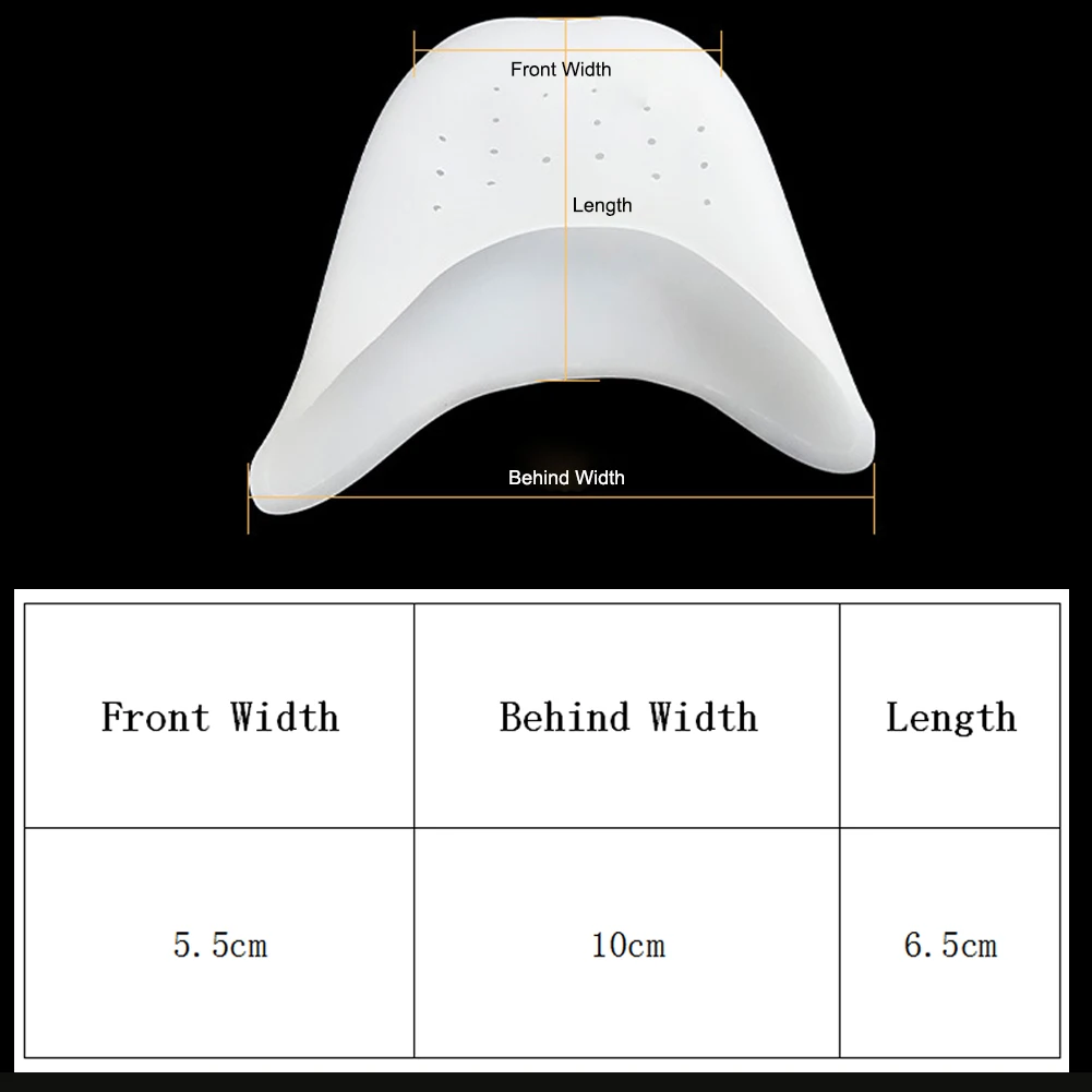1Pair Toe Protector Silicone SEBS Pointe Toe Cap Cover For Toes Soft Pads Protectors For Ballet Shoes Feet Care Tools