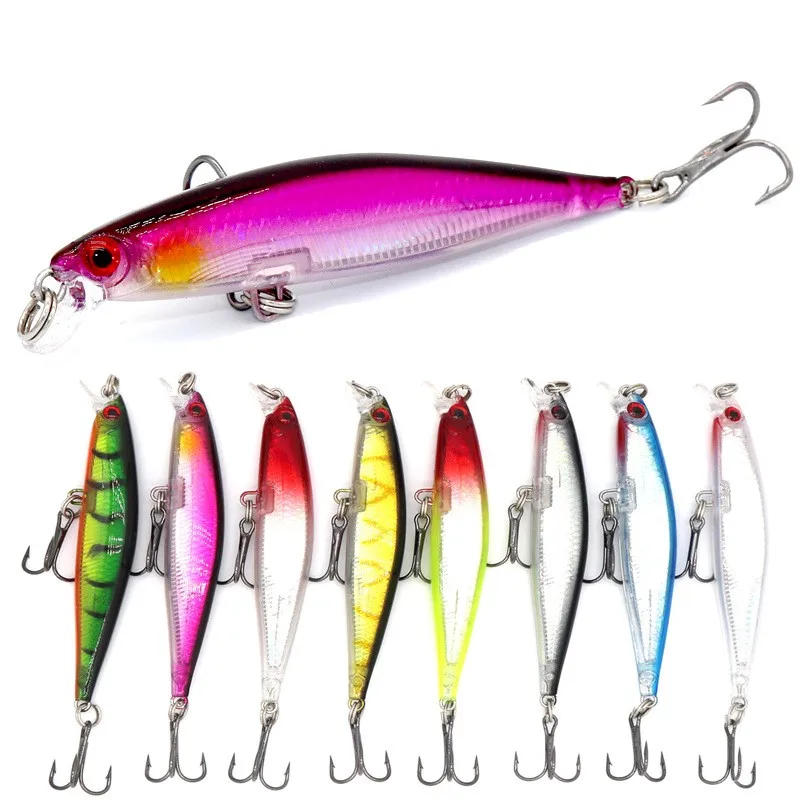 Laser Slow Mixed Minnow Fishing Lure 8cm 5.2g Wobblers Crankbaits Isca Artificial Hard Bait Carp Mini Fishing Lures Pesca Tackle