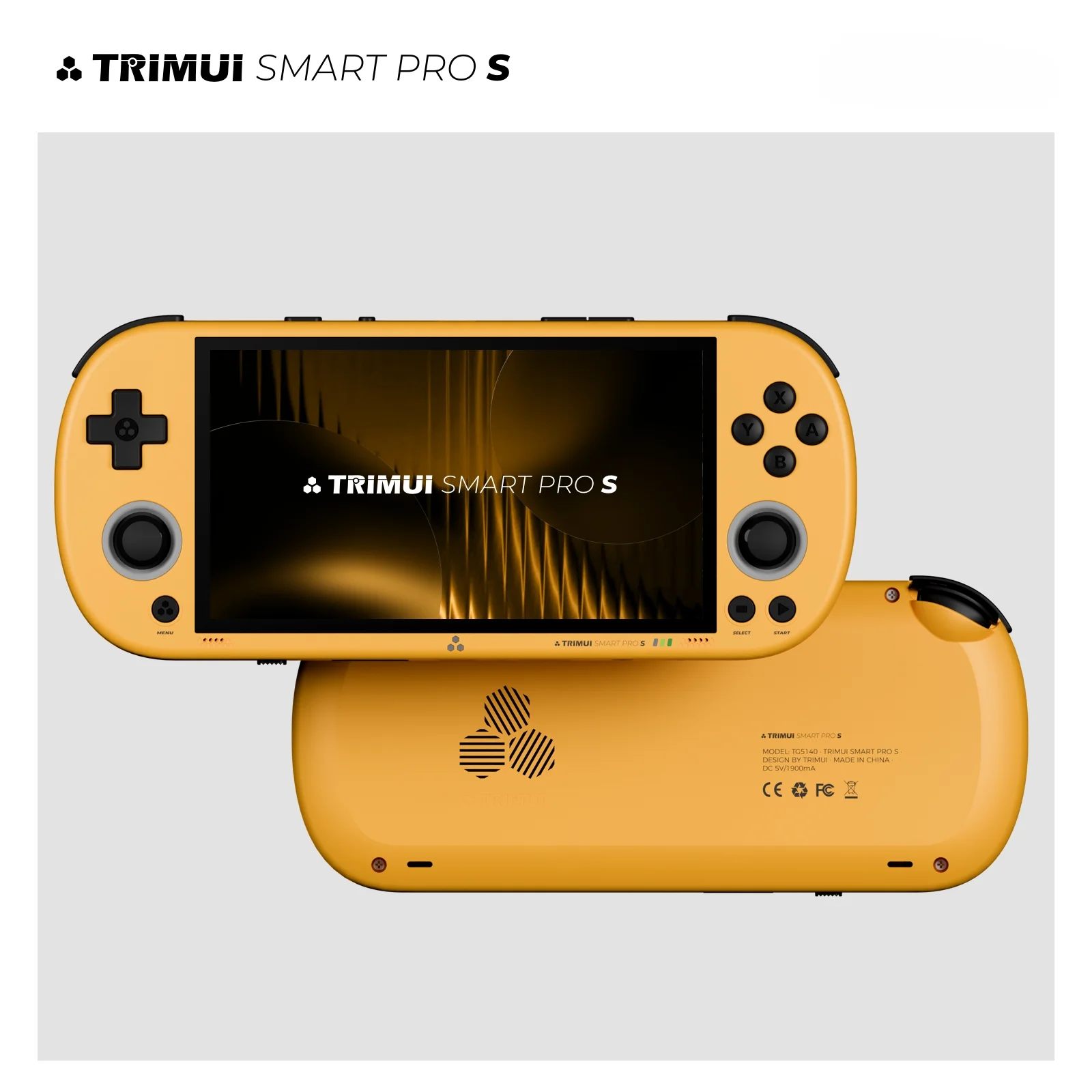 Фото Портативная игровая консоль TRIMUI SMART PRO S, экран IPS 4,96 дюйма, процессор Allwinner A523, джойстик Холла и RGB-подсветка TG5050 Playe №1