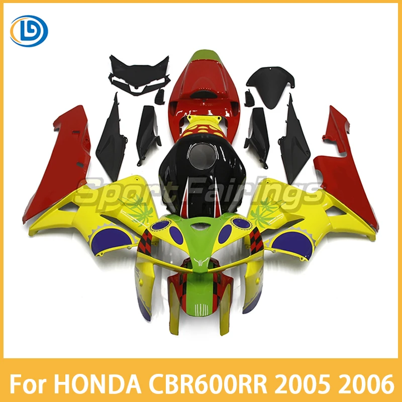 

New ABS Whole Motorcycle Fairings Kits For HONDA CBR600 RR CBR600RR CBR 600RR 2005 2006 Injection Full Bodywork Cowl Accessories