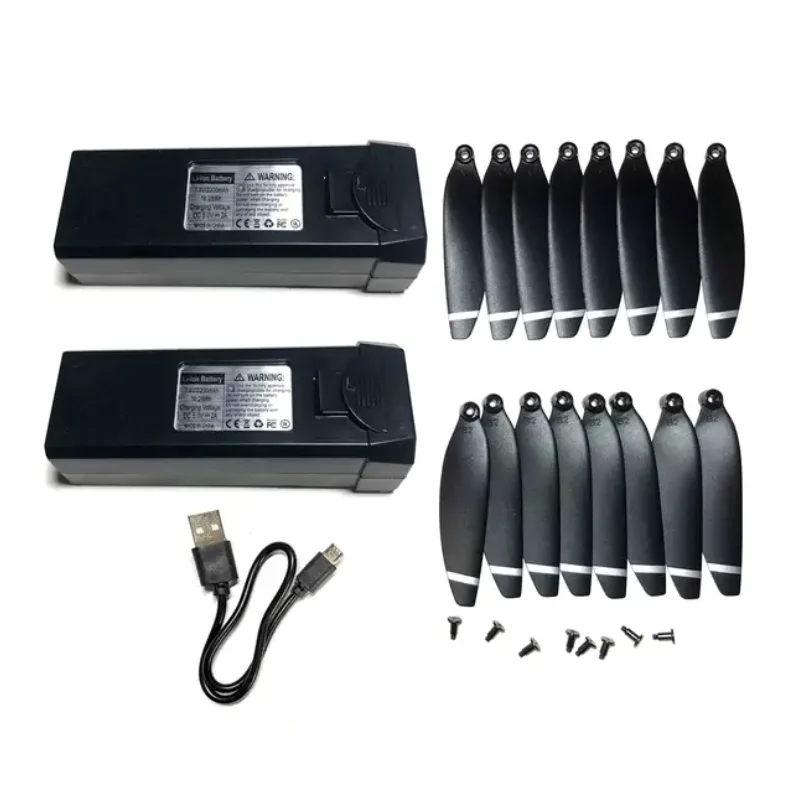 Литиевый Аккумулятор 7 4 В 2200 мА/ч 2 шт. пропеллер с лопастями зарядка через USB набор