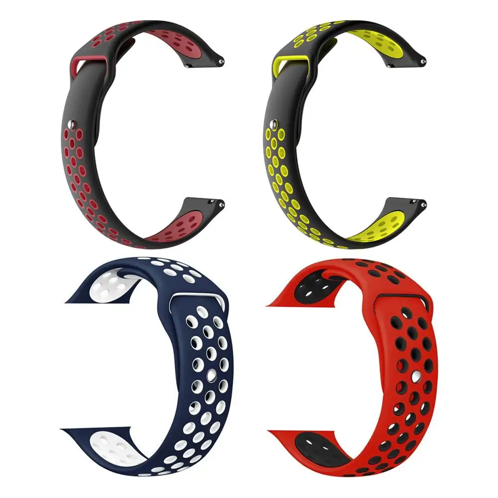 

Sport Watch Accessories Band Soft Silicone Strap Environmental Protection Ventilation Durability for Huami/Ticwatch/Huawei Watch