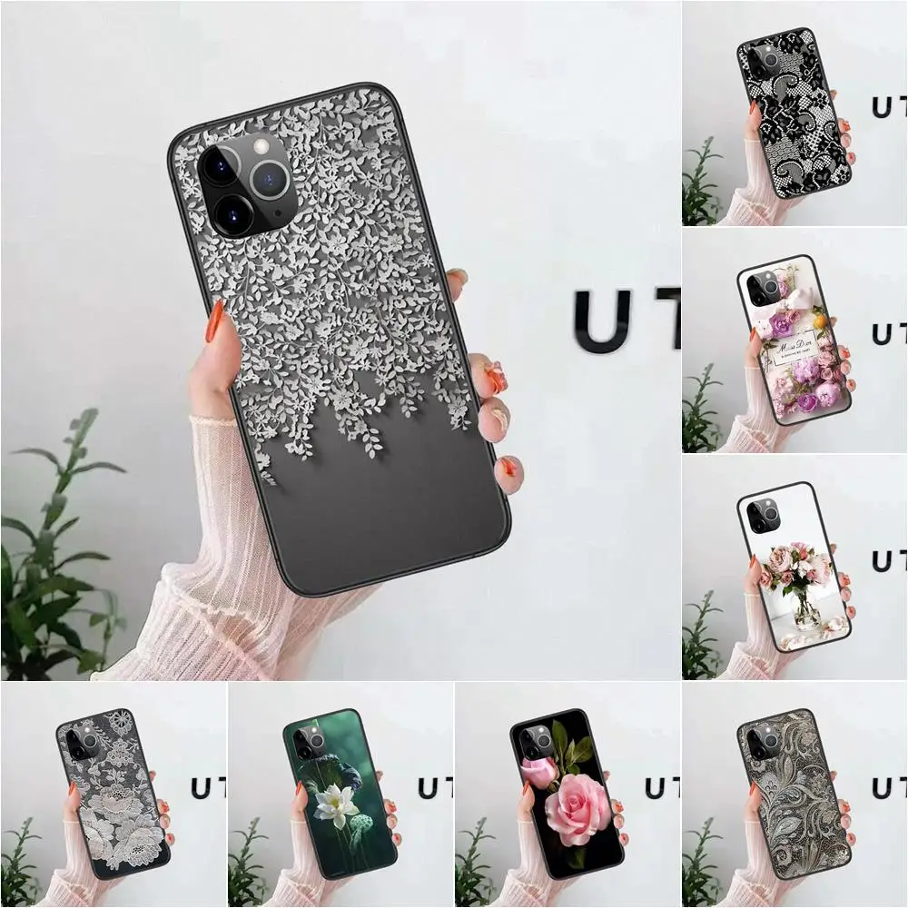 

Soft Fashion Mobile Phone Lmitatio Wood Lace For Samsung Galaxy A3 A5 A7 A01 A03S A10 A10E A10S A11 A750 A6 A7 A8 Core Plus