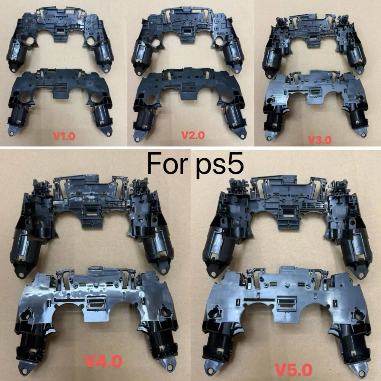 Фото 5 шт./лот, замена для контроллера PS5 BDM-010/020, внутренняя поддержка для Ps5 BDM-030 BDM-040 BDM-050, кронштейн для геймпада, средняя рамка №1