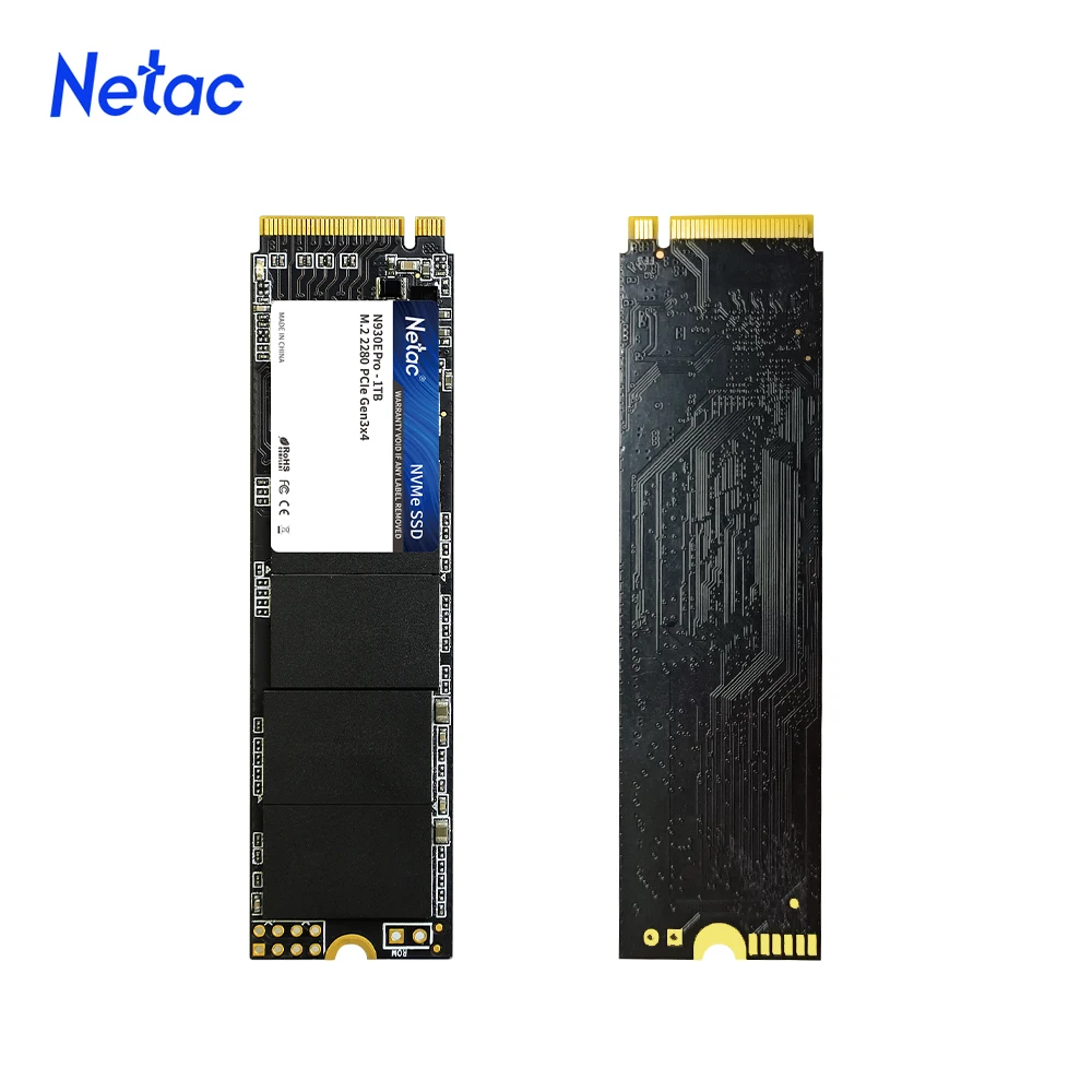 Netac M2 SSD NVMe 128 ГБ 256 512 1 ТБ 500 250 960 PCIe M.2 2280 Жесткий диск Внутренний твердотельный для