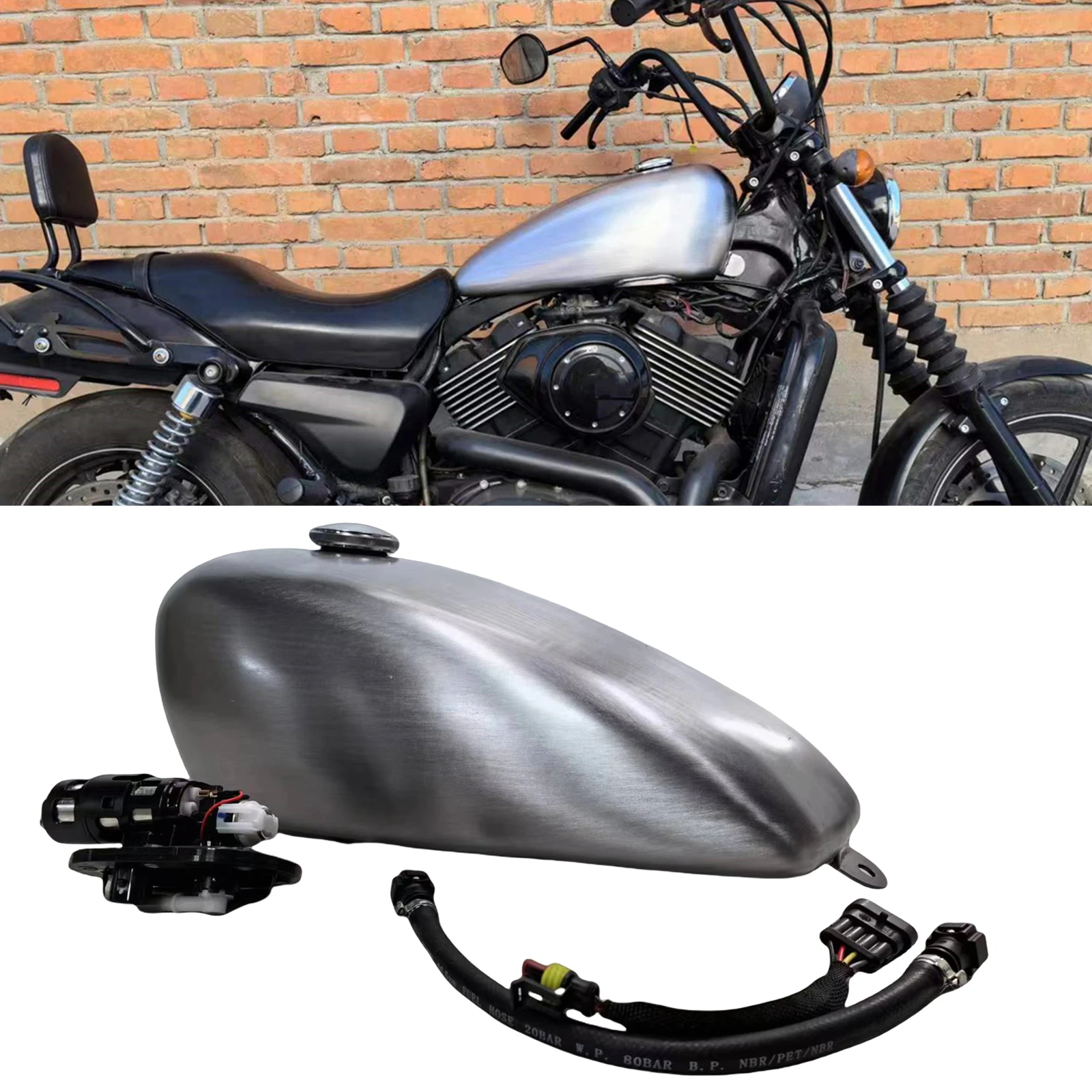 8л мотоциклетный бензиновый топливный бак для Harley-Davidson Street 750 2015-2020