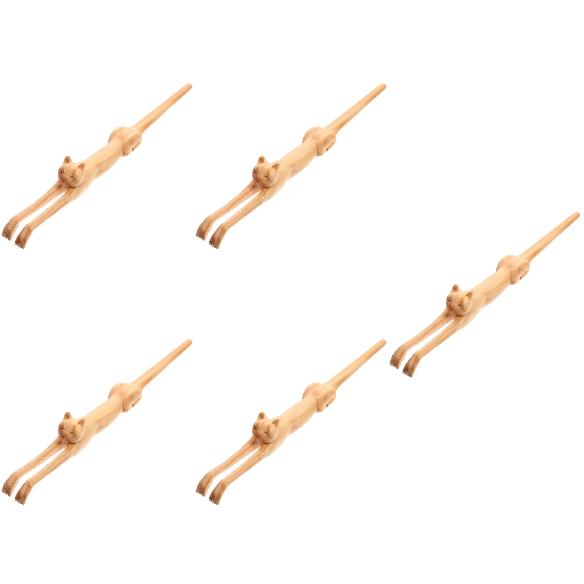 

5pcs Cat Shaped Back Scratcher Back Scratcher Handle Back Scratcher Back Tool
