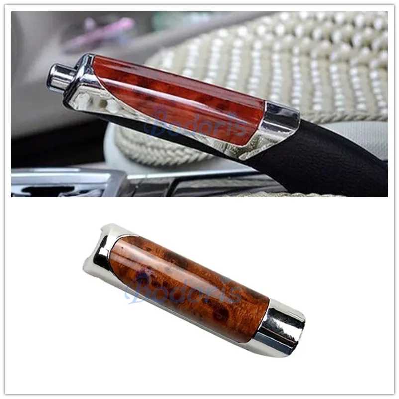 

Для Toyota Land Cruiser 200 FJ 120 150 100 Prado, ручной тормоз, гладкое углеродное волокно, деревянная защита, декоративная крышка, интерьер автомобиля