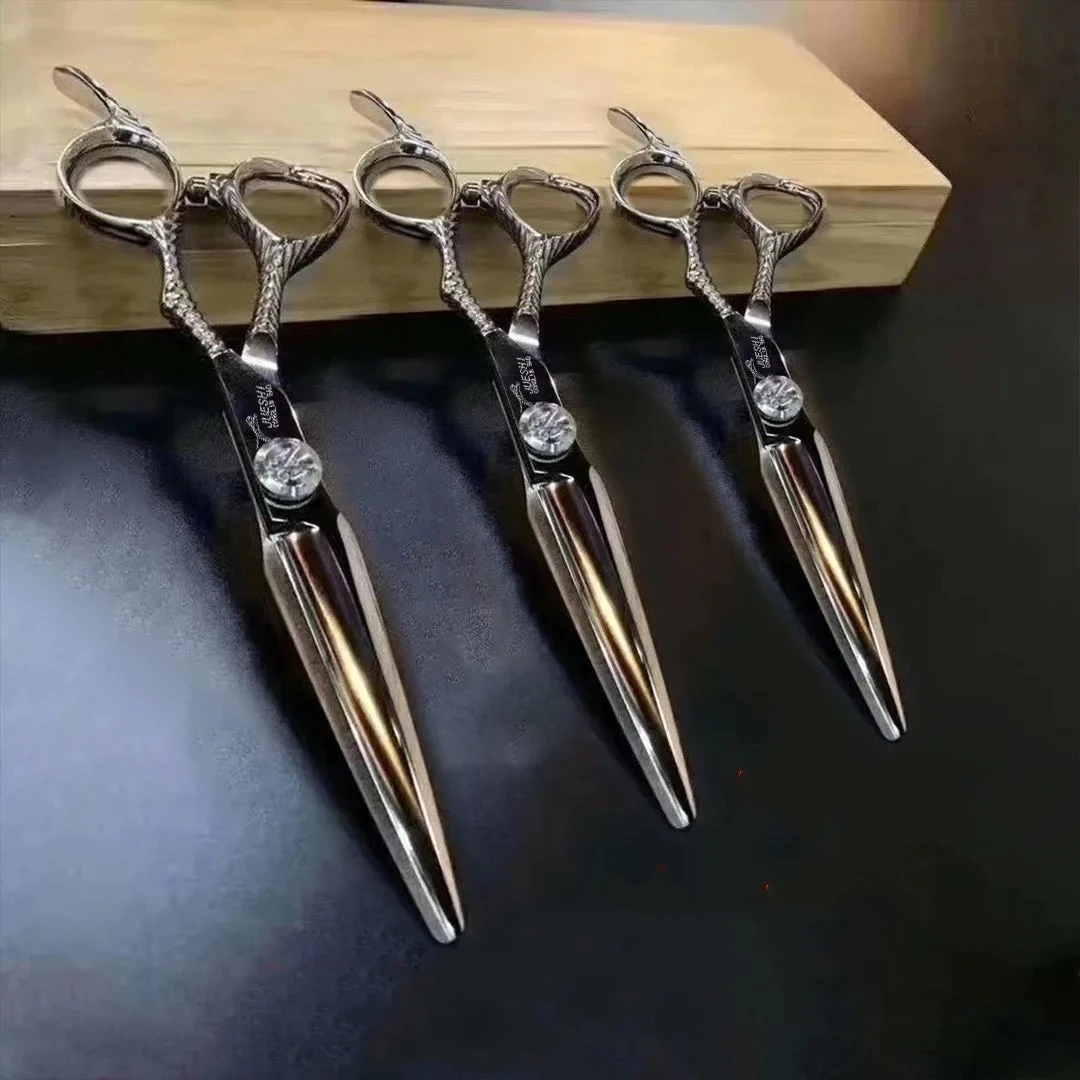 

Набор профессиональных ножниц JaGua для парикмахерской, 6 ножниц для стрижки и филировки, инструменты для парикмахерской