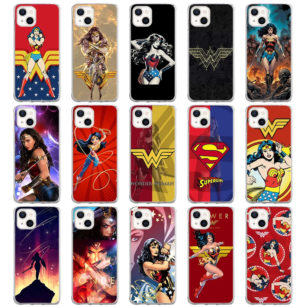 BY-73 Wonder Woman Soft Case For Moto G5 G5S G6 G7 One Zoom Action Hyper Macro Vision Fusion Play Plus Power