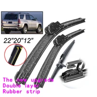 adohon 222012 front rear tailgate windscreen wiper blades for toyota 4runner mk4 2009 2008 2007 2006 2005 2004 2003 2002