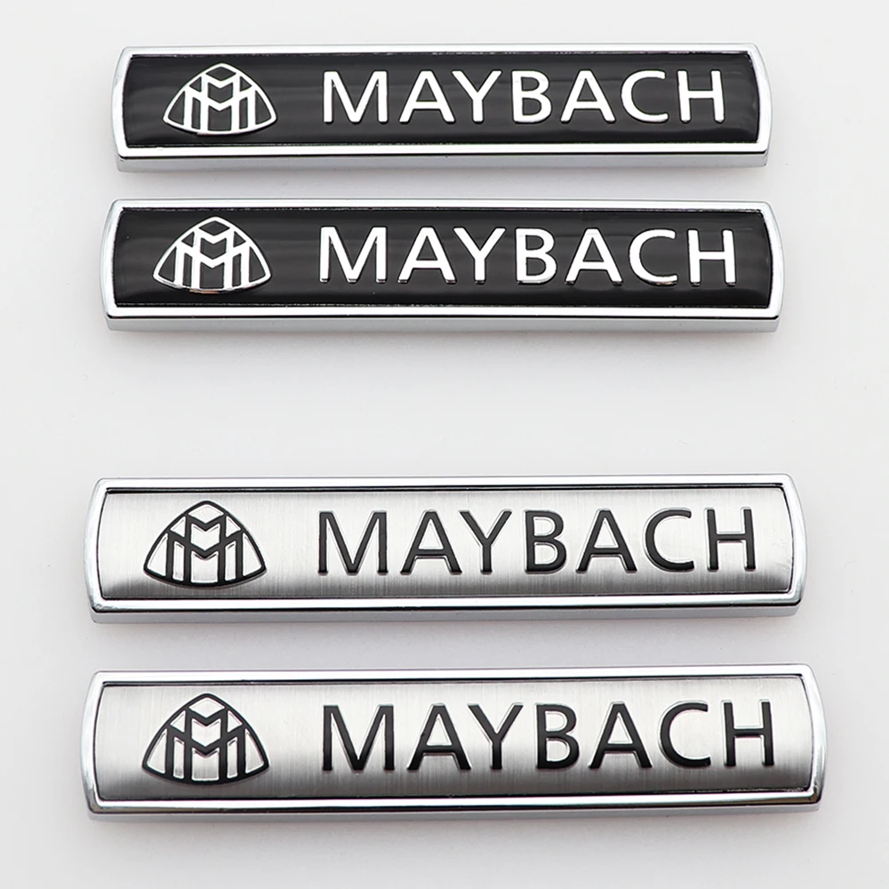 

2 шт./1 пара, 3D металлический логотип Maybach, наклейка на боковое крыло автомобиля, оригинальное украшение, эмблема заднего багажника, автомобил...