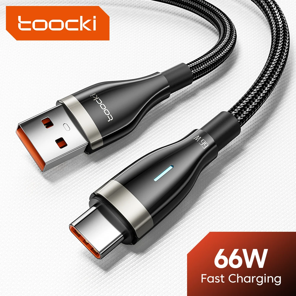 

USB-кабель Toocki Тип C, 6 А, 66 Вт