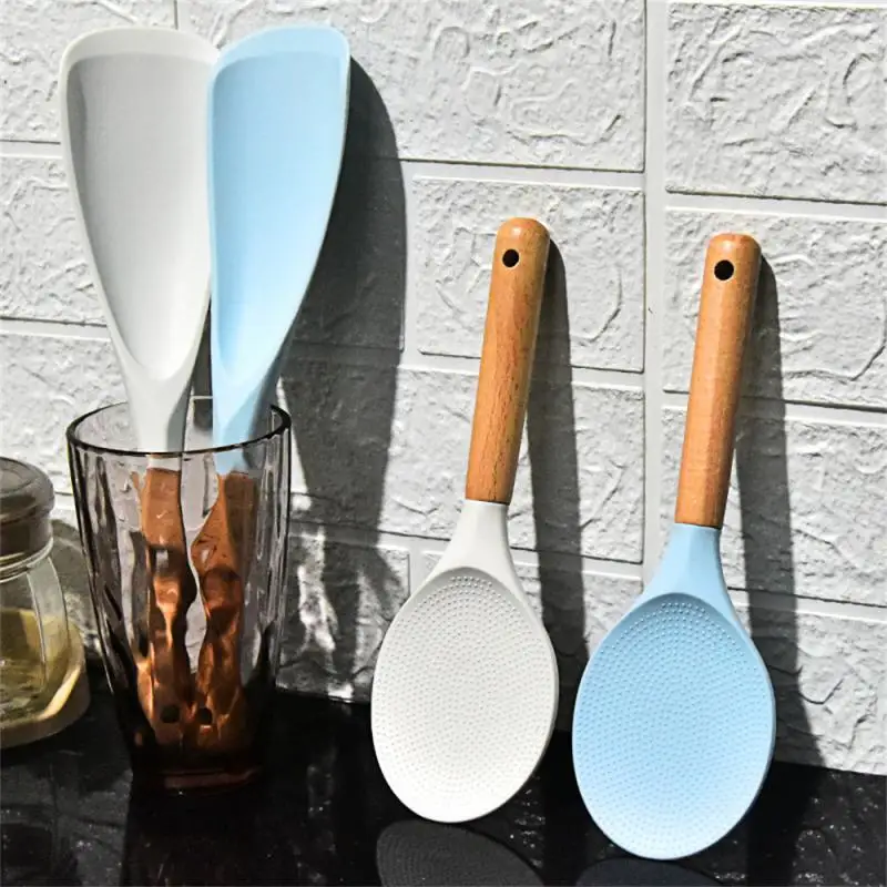 

Silicone Rice Spoon Silicone Ladle Tablespoon Ice Cream Scoops Sushi Rice Paddle Rice Serving Spoon Sushi Paddle Japanese Spoon