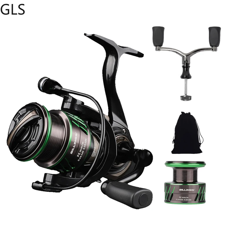 

8kg Max Drag Fishing Reel Gear Ratio 6.4:1 High Speed Carp Spinning Fishing Wheel Spare rocker arm spare spool casting reel