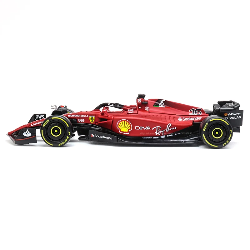 Bburago 1:43 #16 Leclerc 2022 F1 Scuderia Ferrari F1-75 #55 Sainz Alloy Luxury Vehicle Diecast Cars Model Toy Collection Gift