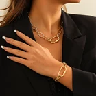 Женское колье IngeSight.Z, колье-чокер, ожерелье, очаровательное кольцо, браслеты-обручи, ювелирный набор