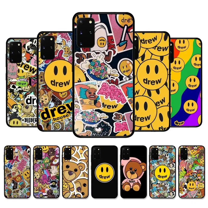 

Justin-Bieber Drew House Phone Case for Samsung S10 21 20 9 8 plus lite S20 UlTRA 7edge cover