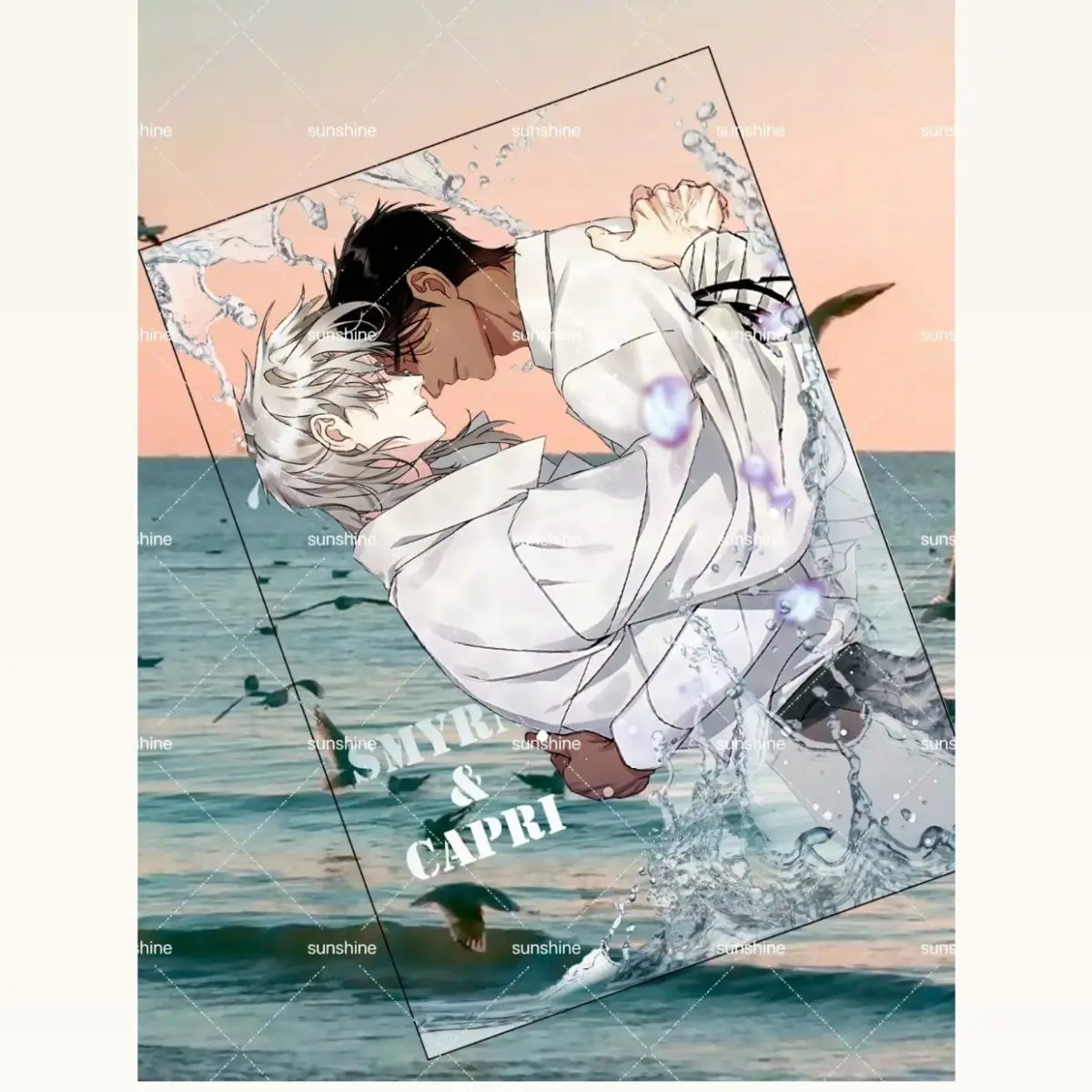 Акриловая карточка smyрнк и капри Корейская Косметическая открытка 르앤