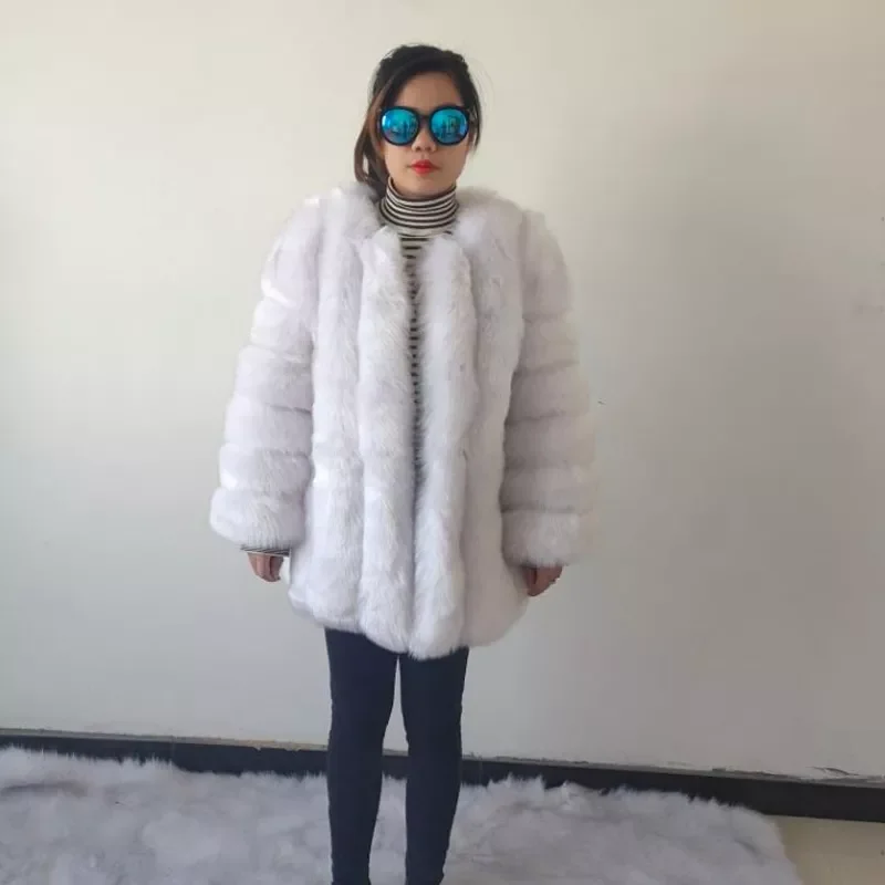 New in Autumn Winter Fur Coat Women Clothes High Quality faux  Fur overcoat Plus Size Thicken Warm Long Coats Female y2k vestido