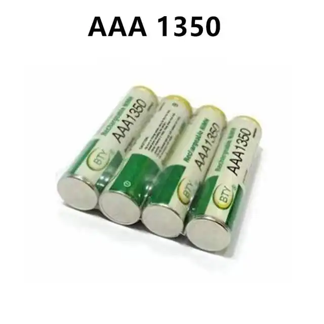 2022 Новая батарея AAA1350 1800 мАч 3A перезаряжаемая Ni-MH 1 2 в AAA для часов мышей