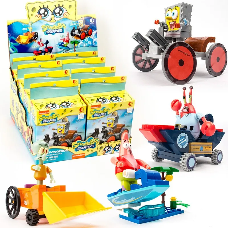 4-12 шт./1 коробка Квадратные Штаны Губка Боб