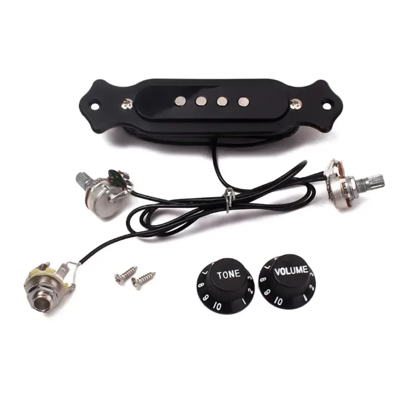 

Prewired Active Pickup 4 String For Cigar Box Guitar Parts Accessories