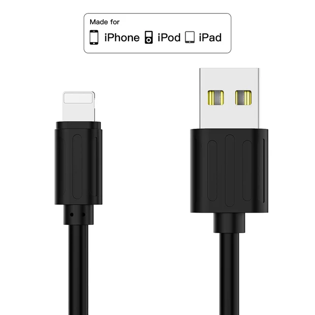 Portable 25cm USB Data Cable USB A To 8Pin 2.4A Fast Charging Kable Safe TPE Phone Charge Short Cord For iPhone 14 13 12 Pro Max 2