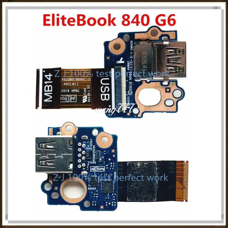 Оригинальная USB-плата SPS для ноутбука HP EliteBook 840 G6 с кабелем L62735-001 6050a 3022601 -usb-a01