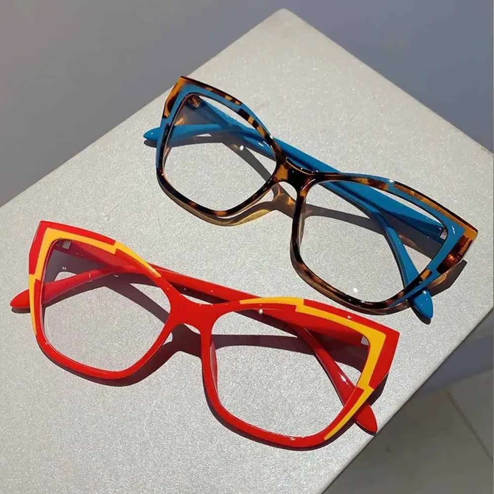 JNPCXI Женские винтажные очки с защитой от синего фотометра кошачий глаз розовые