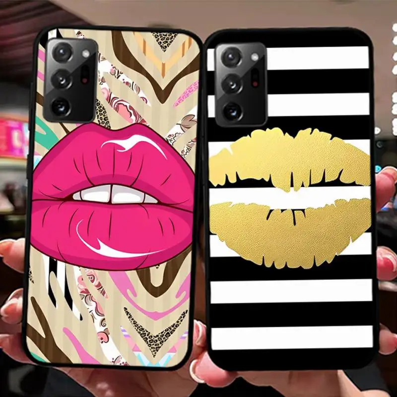 

K-Kylies J-Jenners Lips Lipstick Phone Case for Samsung Note 5 7 8 9 10 20 pro plus lite ultra A21 12 72