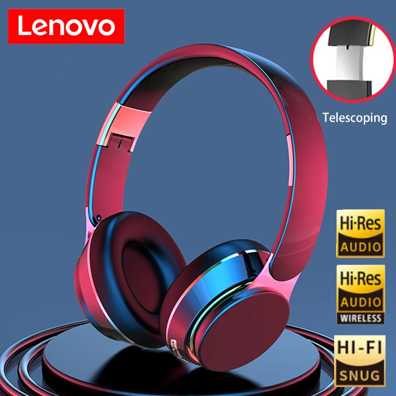 

Беспроводные шумоподавляющие наушники Lenovo с высоким разрешением, 43 дБ ANC, кодек LDAC, 20hrs Play Time, легкая Bluetooth-гарнитура