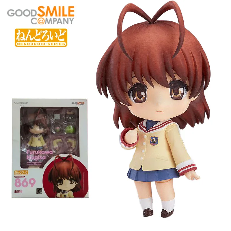 

In Stock Original GSC Furukawa Nagisa Nendoroid 869 Clannad 10cm PVC Anime Action Figure Model Collection Limited Gift Toys