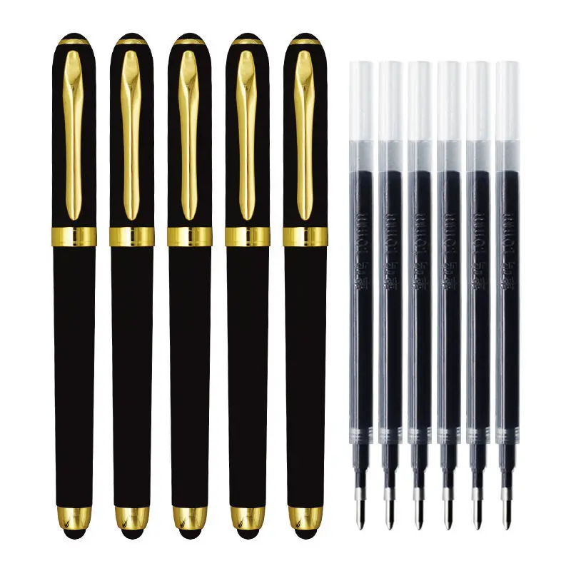 

Ручка гелевая черная/красная для каллиграфии, 1,0/0,7 мм, 3 + 12 шт.