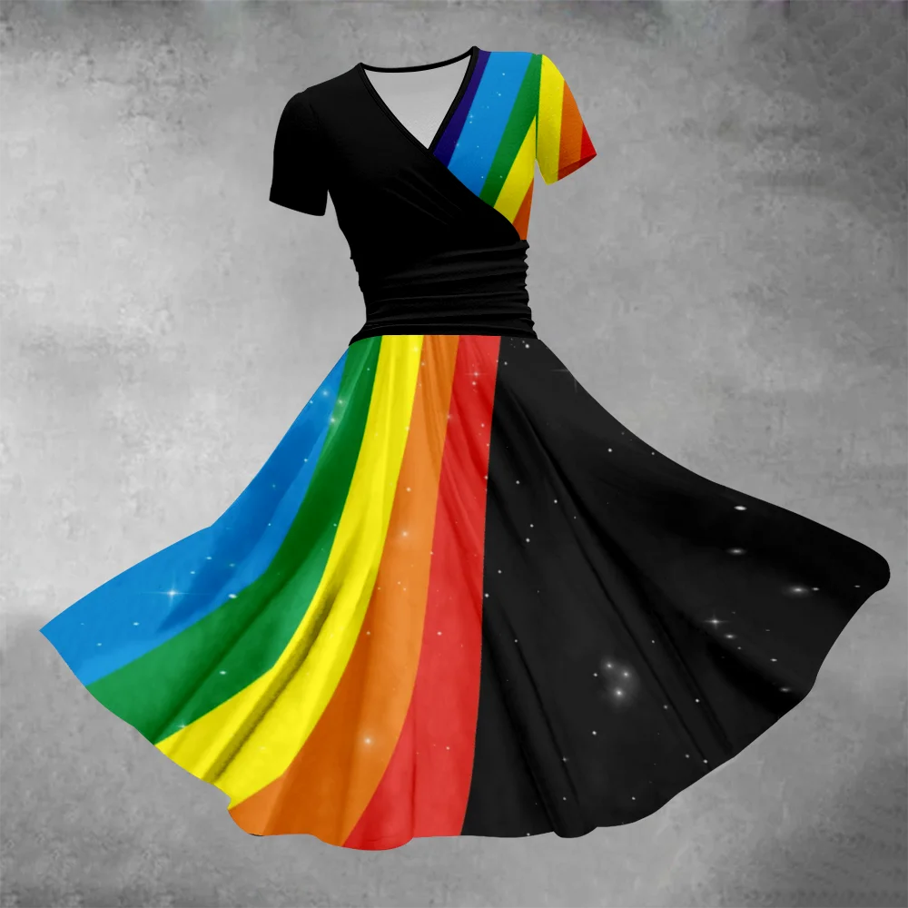 Летнее платье 2024 Красочное с завязкой роскошные стильные вечерние платья модное