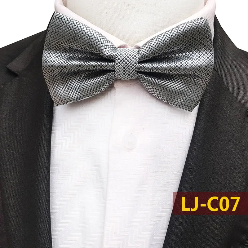 

Men's Bowtie Solid Color Plain Bow Ties for Groom Men Wedding Casual Decoration