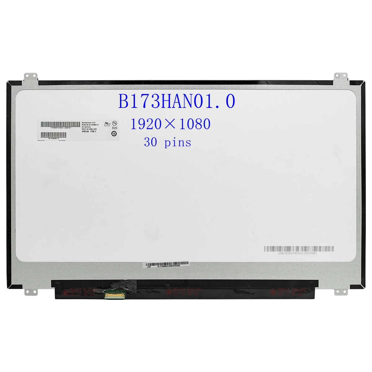 

Original 17.3" laptop B173HAN01.0 B173HAN01.1 LP173WF4-SPF1 Led Lcd screen display FHD 1920*1080 edp 30pin