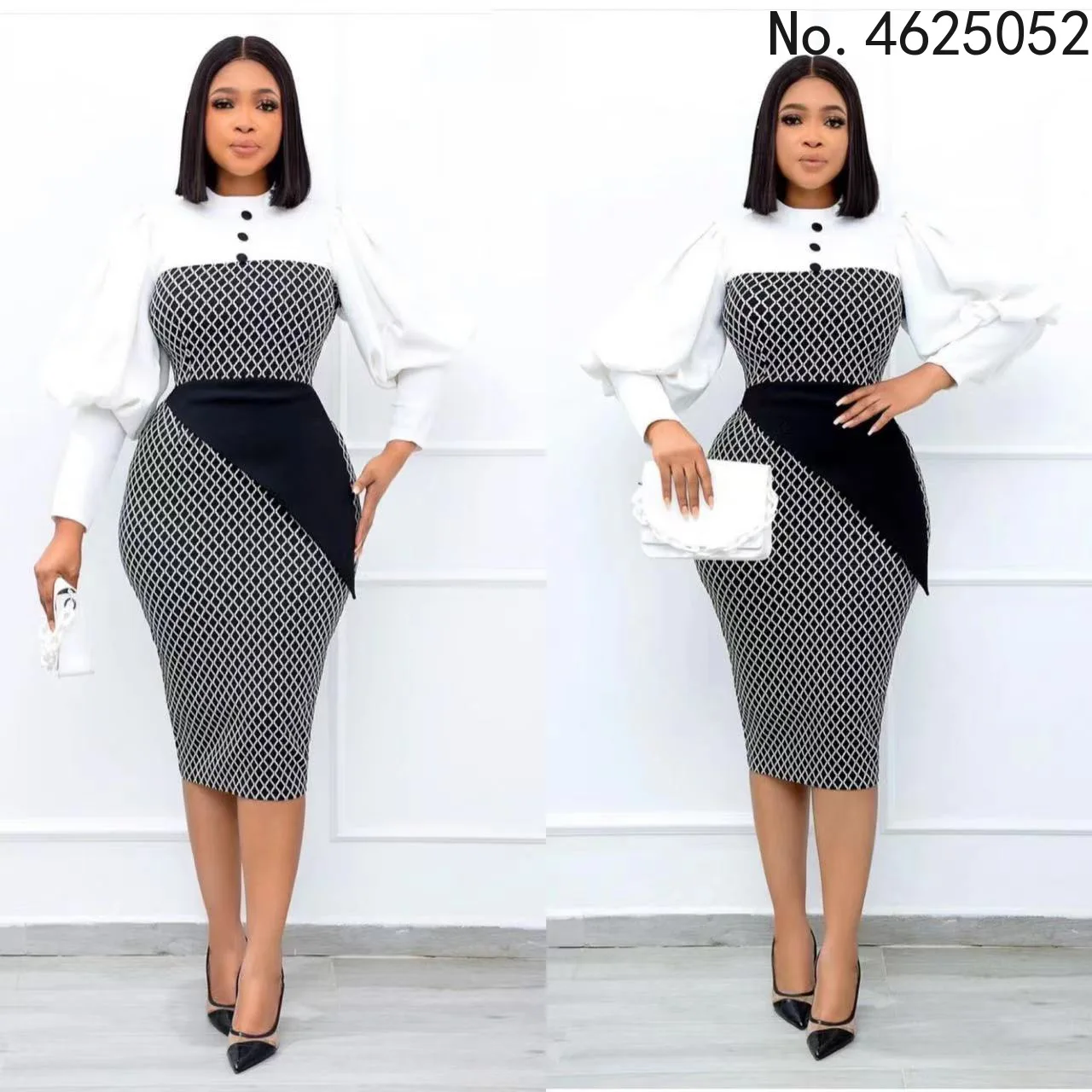 

Африканские платья с длинным рукавом для женщин, летние африканские женские платья из полиэстера с круглым вырезом и длиной до колена, афри...