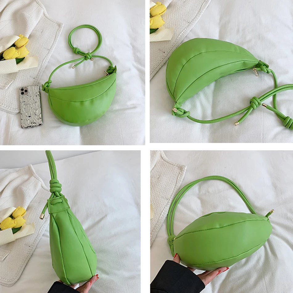 Женская сумка-хобо из мягкой кожи дизайнерская сумка через плечо лето 2022 - купить