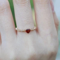 14k gold jewelry womens rings natural ruby bizuteria gemstone anillos de dainty anillos plata 925 para mujer red ruby anel box