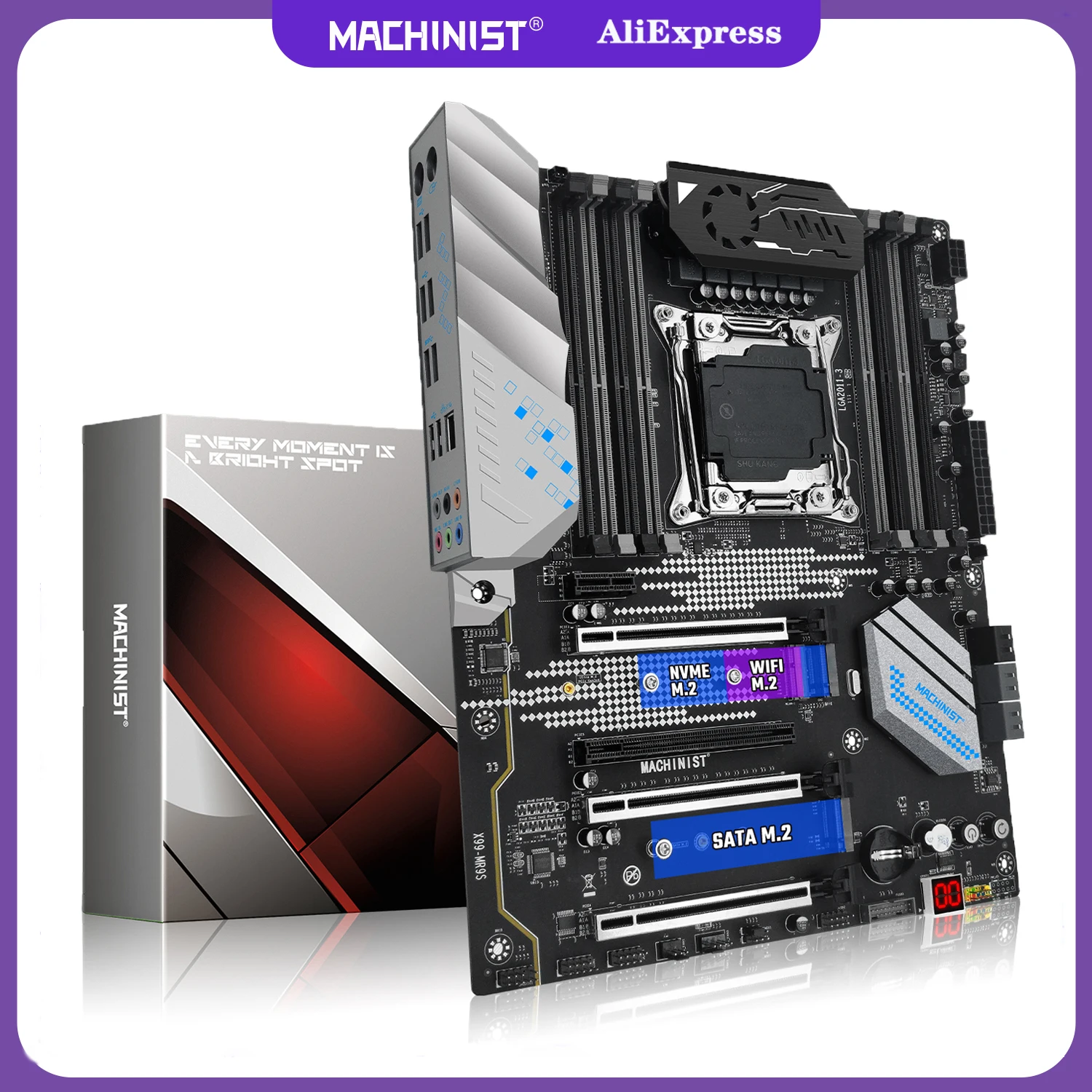 MACHINIST X99 материнская плата LGA 2011-3 Поддержка Xeon E5 2690 V4 2697 V3 центральный процессор DDR4 ECC RAM NON-ECC память SSD M.2 ATX MR9S