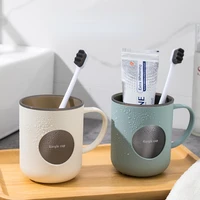mouthwash cup couple home portable toothbrush washing friendly creative simple mug bathroom tube holder storage organizer cup